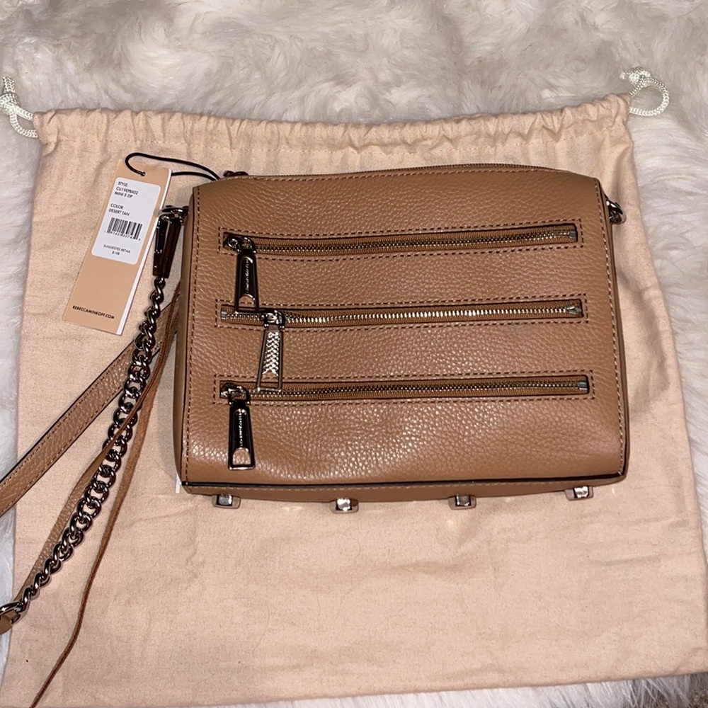 REBECCA MINKOFF 5 ZIP CROSSBODY!